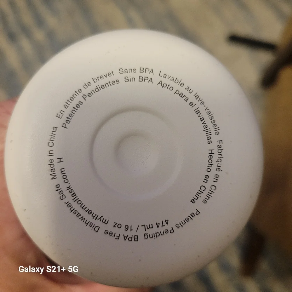 ThermoFlask **White Insulated** Bottle 16oz